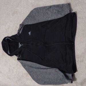 Adidas men's zip front hooded fleece jacket